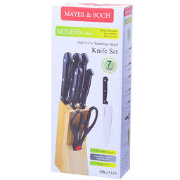 27423 Набор ножей 7пр на подст. + ножницы MB (х12) - Mayer&boch фото 4