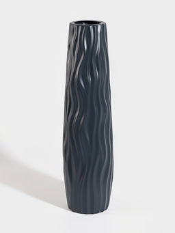 Ваза напольная «Логанс», 58×11 см, пластик, серая