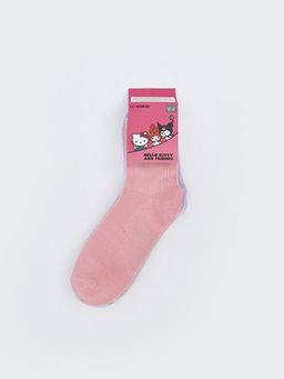 Hello Kitty Desenli K?z ?ocuk Soket ?orap 5li