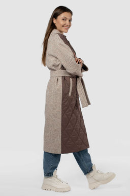 Пальто женское демисезонное (пояс) - El podio фото 4