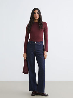 Flare Kad?n Jean Pantolon