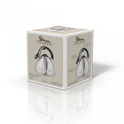 Чайник из нержавеющей стали Zeidan 3л, со свистком, капсулированное индукционное дно, курковый механизм, матовая полировка корпуса, комбинированная фиксированная ручка (Китай) Подходит для всех видов плит, включая индукционную! - Домашняя мода фото 2