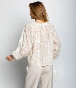 Блуза #КТ197 (1), кремовый - Dommod фото 3
