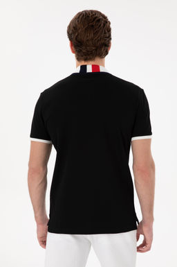 Erkek Slim Fit Polo Yaka Siyah Basic Ti__rt Sepette S_rpriz _ndirim - U.s. polo assn фото 5