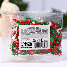 Цена за 2 шт. Кондитерская посыпка для куличей, 25 г.