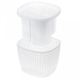 Подставка для столовых приборов пластмассовая "Пирула" 17х16х14м, белый (Россия)