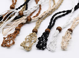 Плетёная сетка для кулонов цвет коричневый, 70см