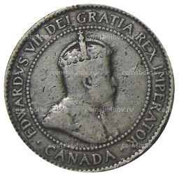 Монета 1 цент 1904 года Канада