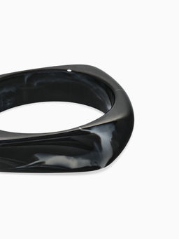 Браслет манжет акрил "Тренд", цвет чёрный