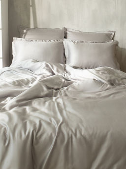 Наволочка SL Home Tencel, 50×70+3 см, тенсель, эвкалиптовое волокно 100%, светло-серая