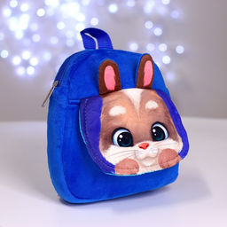 Рюкзак детский плюшевый Зайчик, 22?17 см, с карманом