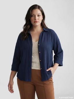 Dokulu Oversize Kad?n G?mlek