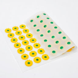 Цена за 2 шт. Аппликатор «Кузнецова», 70 колючек, спантекс, 23×32 см, жёлтый.