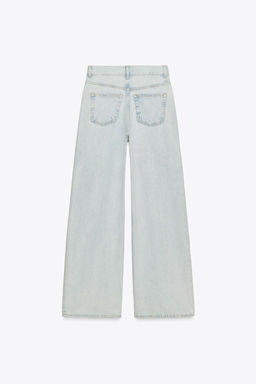 ZW COLLECTION HIGH-WAIST PALAZZO JEANS - Zara фото 6