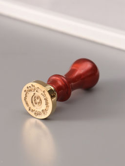 Печать для сургуча с пластиковой ручкой «Венок с буквой O», 2.5×2.5×6.3 см