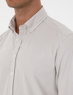 Vizon Slim Fit _izgili Slim Fit G_mlek - Pierre cardin фото 7