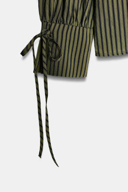 STRIPED SHIRT WITH BOWS - Zara фото 10