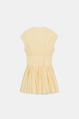 VESTIDO MINI POPEL?N / Mantequilla - Zara фото 5