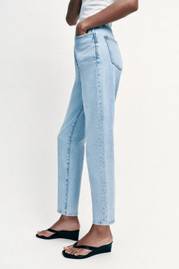 JEANS Z.01 MOM FIT TIRO ALTO / Azul claro - Zara фото 15
