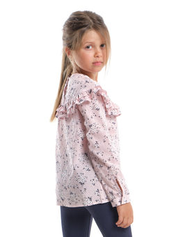 Блузка для девочки праздничное нарядная форма детская одежда UD 3860 розовый - Mini maxi фото 3