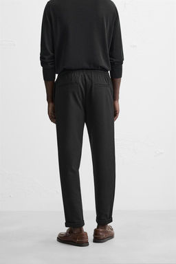 EASY CARE JOGGER WAIST TROUSERS - Zara фото 12