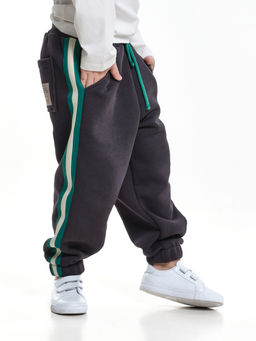 Брюки с лампасом для мальчика штаны спортивные 22-7681 светлый графит - Mini maxi фото 17