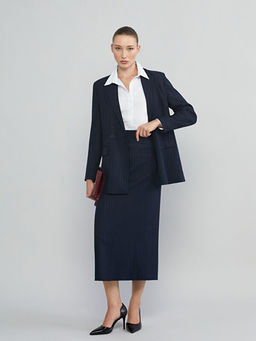 ?izgili Kad?n Blazer Ceket