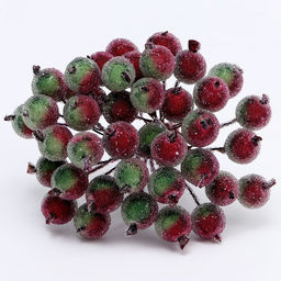 Цена за 10 шт. Ягоды для декора, 7×6×7 см, 40 ягод