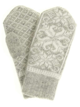 Варежки женские "Паук и снежинки" ПП 3237-11