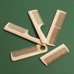 Цена за 80 шт. Расчёска деревянная МИКС