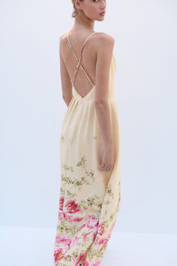 Vestido de tirantes espagueti con vuelo - H&m фото 3