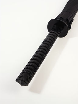 Зонт - трость полуавтоматический «Катана», эпонж, 16 спиц, R=51/60 см, d=102 см, чёрный