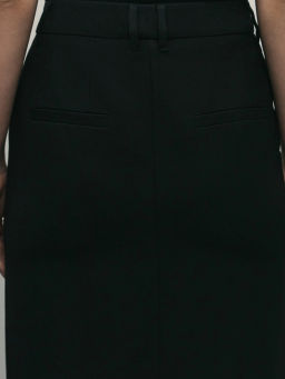 Юбка миди с контрастной деталью по низу / Zarina  фото 7