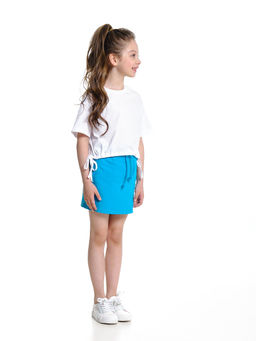 Футболка для девочки UD 7519 белый - Mini maxi фото 20