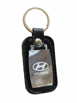 Цена за 2 шт. Брелок кожаный "Знаки авто. Hyundai" (KS-929)