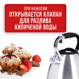 28972 Чайник 3 л нерж/сталь со свистком MB (х12) - Mayer&boch фото 11