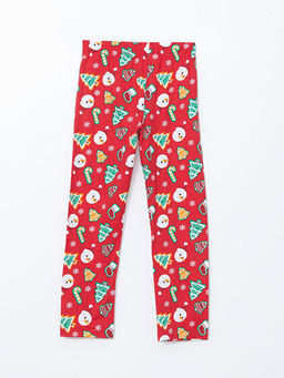Beli Lastikli Y?lba?? Temal? Erkek ?ocuk Pijama Alt