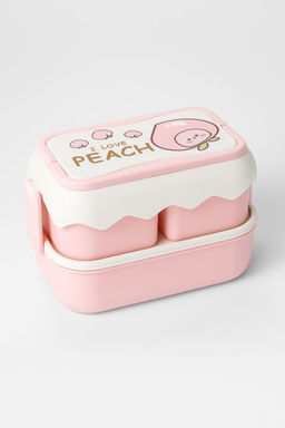 Ланчбокс I love Peach, pink