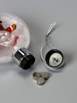 Ёлочный шар Снеговик, 5 LED, от батареек, свечение тёплое белое - Luazon lighting фото 12