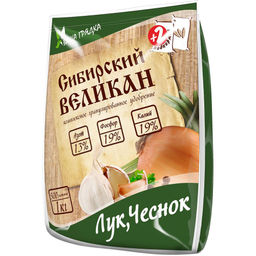 ОМУ Лук,чеснок органо-минеральное удоб-е 1кг ( NPK 13-19-19) (1/25) ВИКА