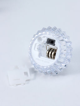 Цена за 2 шт. Светодиодная свеча LED - ночник RISALUX «В чаше», от батареек 3×LR1130, прозрачный, 6×6×4 см