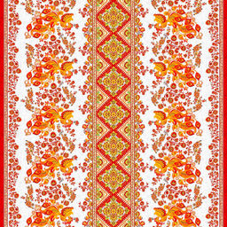 "Жар-птица" Скатерть 200х145см, длина стола до 160см, на 6-8 персон, хлопок "Комфорт" 171г/м2, "Домашняя мода" (Россия)