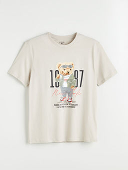 Bisiklet Yaka K?sa Kollu Erkek Pijama ?st