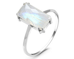 Кольцо, лунный камень, Камелия