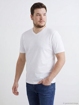 V Yaka Penye Erkek Ti??rt