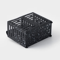 Сушилка для столовых приборов Доляна, 17.5×16.5×9 см, подвесная, металл, чёрная