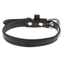 Пэт тойс (Pet toys) Ошейник для собаки Дуэт 1,5х38см, металлическая застежка, под кожу, на картоне, цвета в ассортименте: черный, черно-синий, черно-красный (Китай)