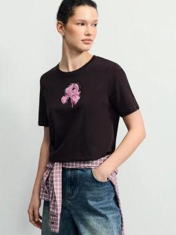 Футболка из хлопка с принтом / Zarina