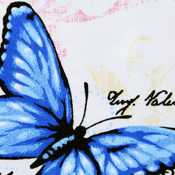 "Баттерфляй" Скатерть-дорожка на стол набивная 50х148см, 231г/м2, хлопок 100%, "Домашняя мода" (Россия)