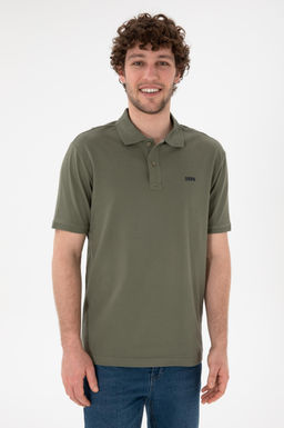 Футболка-поло U.S. Polo Assn Regular Fit темно-хаки из хлопка